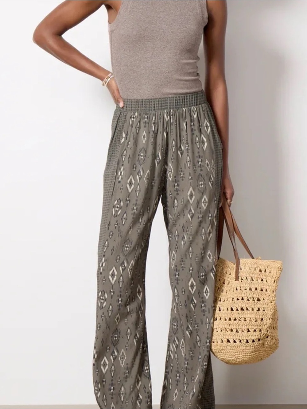 NWT - Michael Stars - Jenny Printed Pants - Geo